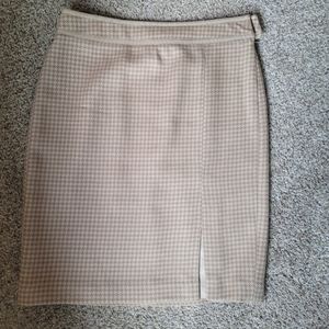 J.Crew Houndstooth Wool Skirt Size 8